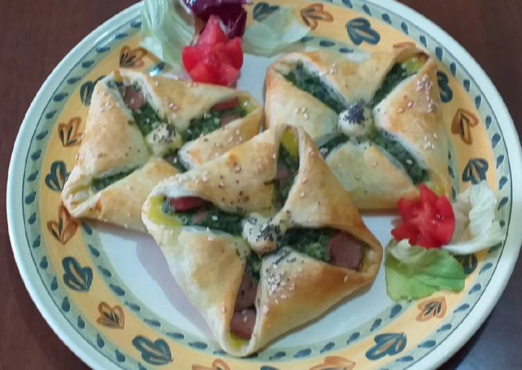 Quadrangoli di spinaci