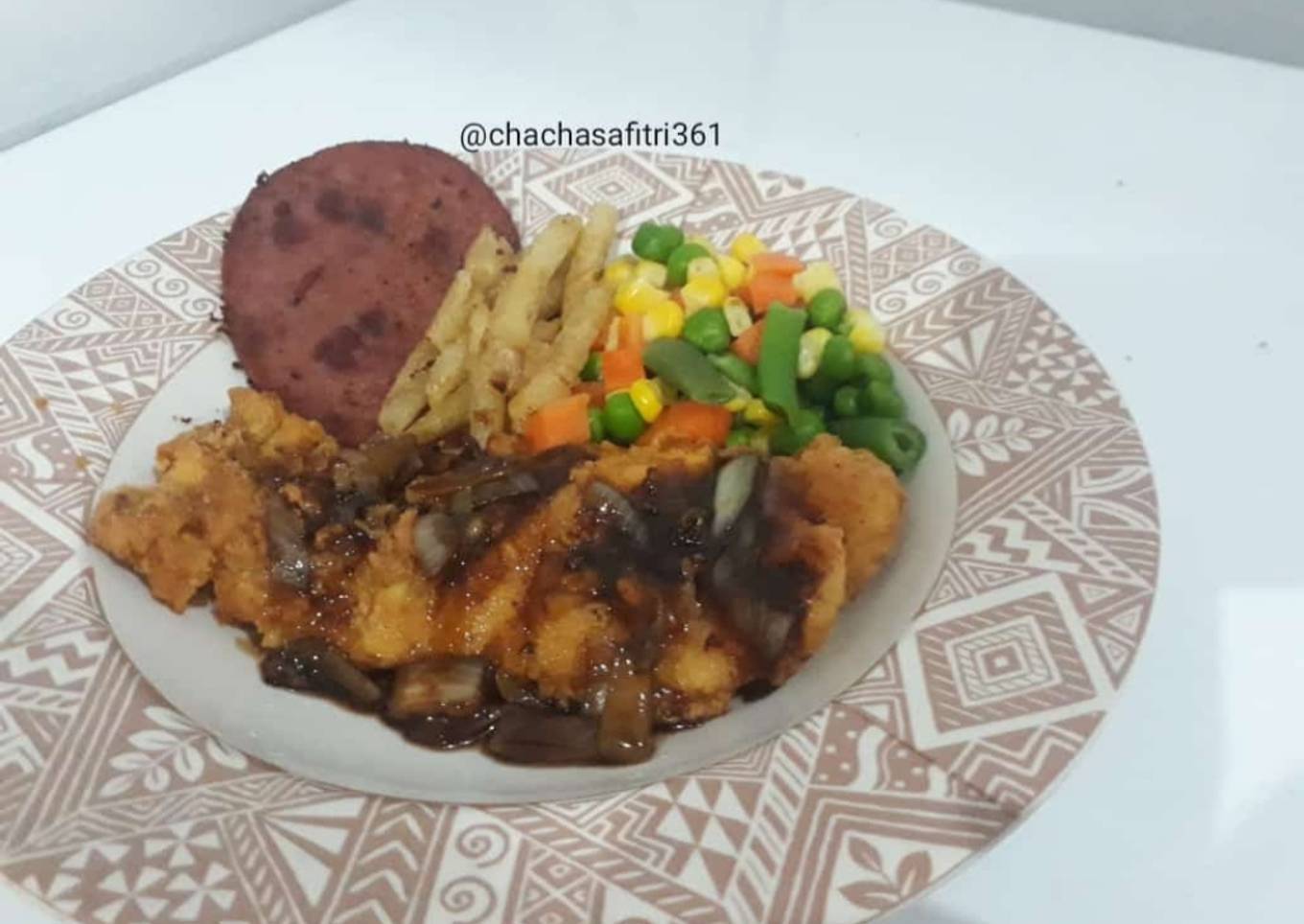 Chicken steak blackpepper