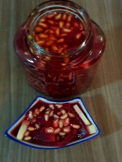عکسی از دستور ترشی لبو و انار