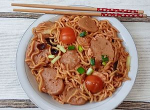 Foto resep Mie kuning goreng telur orak arik