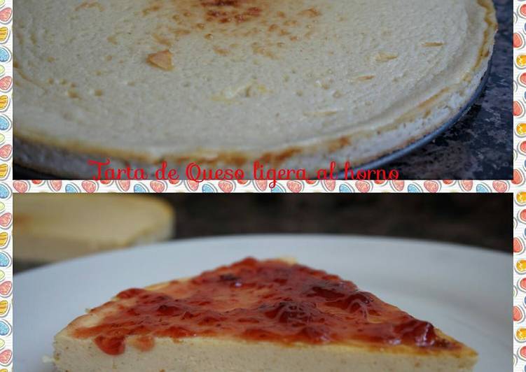 Tarta de Queso Ligera al horno fácil