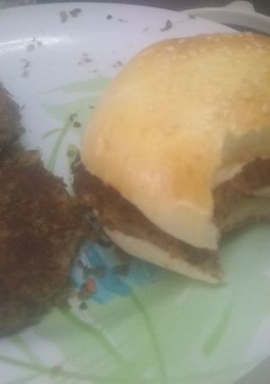 Una foto de Hamburguesa de lentejas