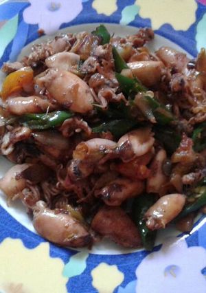 Foto resep Cumi asin cabe hijau
