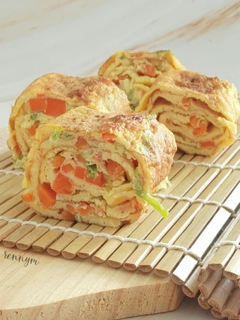 Cara Gampang Membikin Resep Gyeran-mari (계란말이) ~ Telur Dadar Gulung Korea yang Lezat Sekali Anti Ribet, Bikin Ngiler