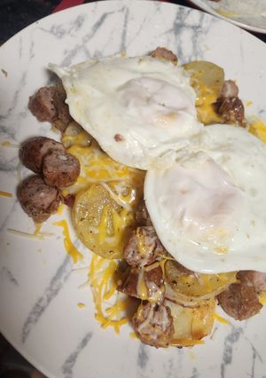 Una foto de Desayuno rico