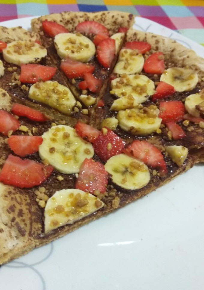 Una foto de Pizza dulce