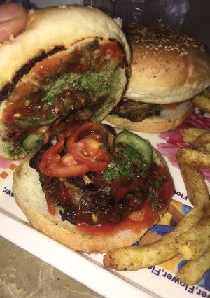 A picture of Vegetable burger.