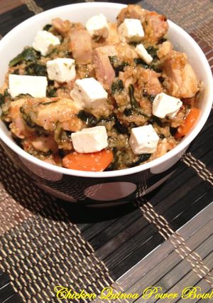 A picture of Chicken Quinoa Power Bowl.