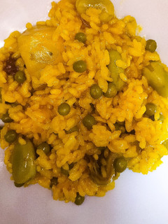 Una foto de Arroz con Alcachofas y Habas