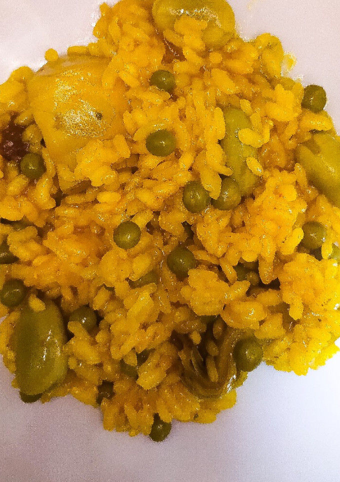 Una foto de Arroz con Alcachofas y Habas