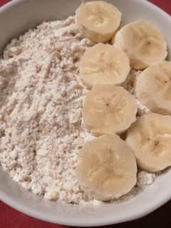 Banános túrós egészséges reggeli recept fotója