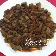 Yemeni Style Liver (Kaleji) Fry A picture of Yemeni Style Liver (Kaleji) Fry.