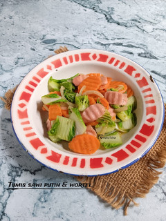 Foto resep Tumis sawi putih & wortel