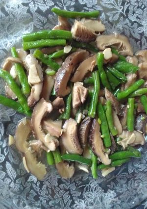 Foto resep Cah jamur Shitake & Buncis