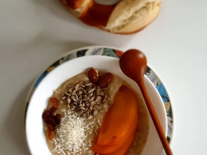 Easy Steps to Prepare Oat porridge (warm) the Awesome  You can take Joss in your mouth