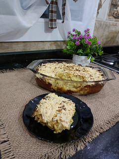 صورة لوصفة غراتان بطاطا وباذنجان مشوي