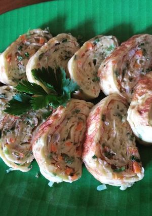 Foto resep Egg roll (telur gulung)