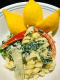 Lemony Spinach and Ricotta Pasta