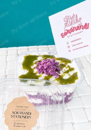 Foto resep Indomilk Kental Manis Creamy Matcha Ube Cookies Dessert