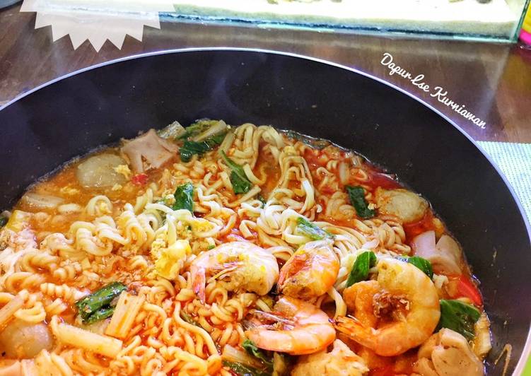 Resep Mie Kuah Seafood Pedas : Resep Mie Kuah Kental