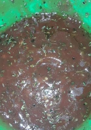 Una foto de Salsa cruda para pizza