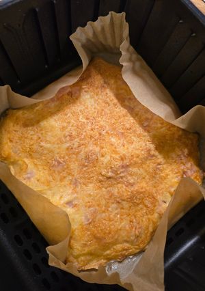 Air Fryer-Tojásos-sonkás tortilla recept fotója