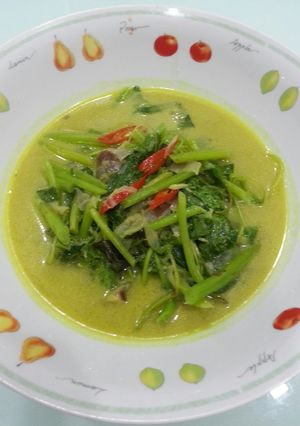 Foto resep Bayam lemak tumis