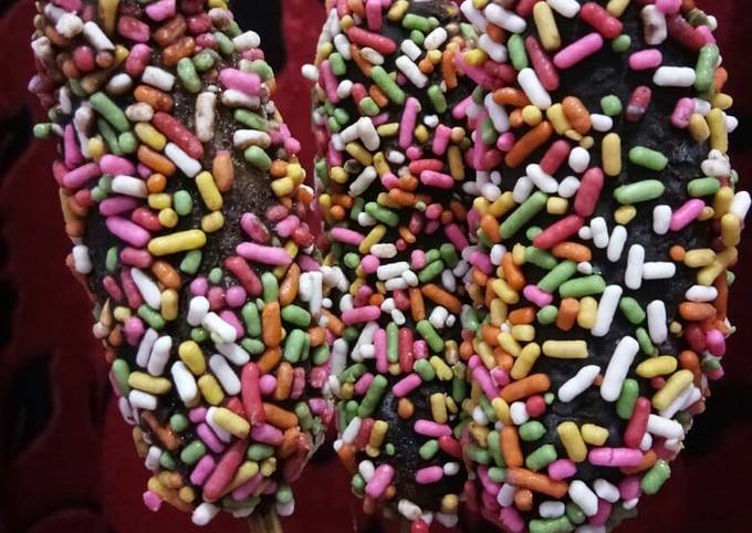 Cara Bikin Es pisang coklat Irit Anti Gagal