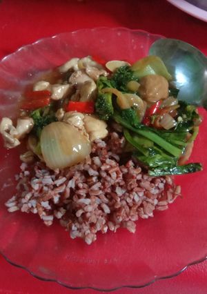 Foto resep Ayam saos lada hitam (menu diet defcal)