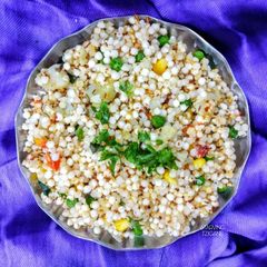 A picture of Sabudana upma.