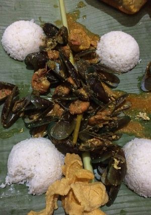 Foto resep Kerang hijau+udang+jagung saus padang pedas