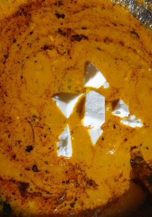 A picture of Shahi spicy paneer.