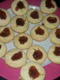 Ojitos de buey de frutilla