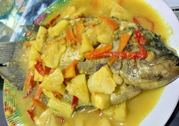 Cara Gampang Membuat Gurami Asam Bumbu Kuning #BikinRamadanBerkesan yang Lezat Sekali