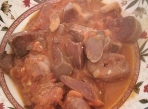 Una foto de Asadura en salsa