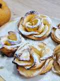 Roses feuilletées aux pommes