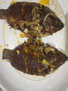 A picture of Roasted fish.