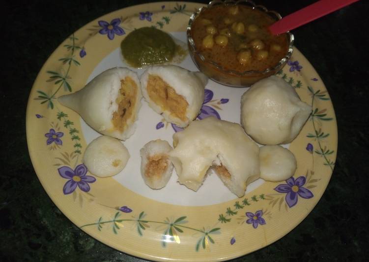 Recipe of Quick Steamed pitha steamed stuffed rice cake