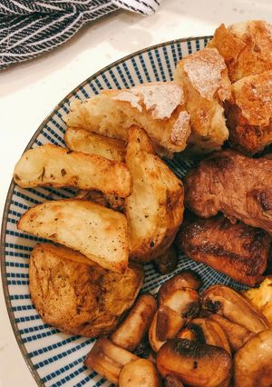 香烤馬鈴薯塊（氣炸鍋/烤箱作法） 的食譜成品照片