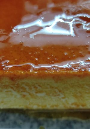 Una foto de Flan con leche condensada