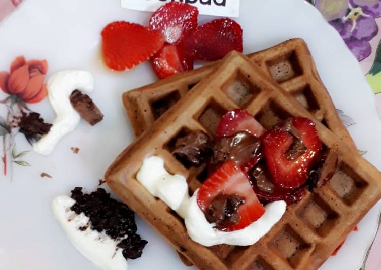 Recipe: Tasty Chocolate Waffles