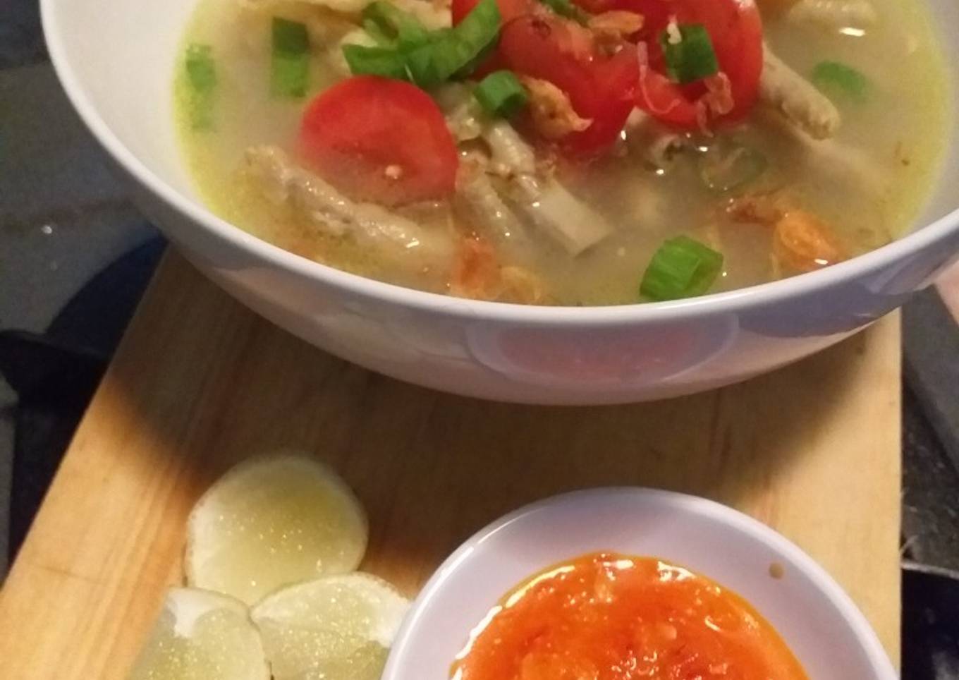 Soto Kuning Ceker Ayam tanpa santan