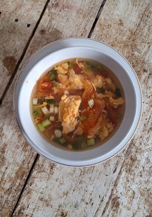 Foto resep Tan Hua Tang (Sup Tomat Telur)