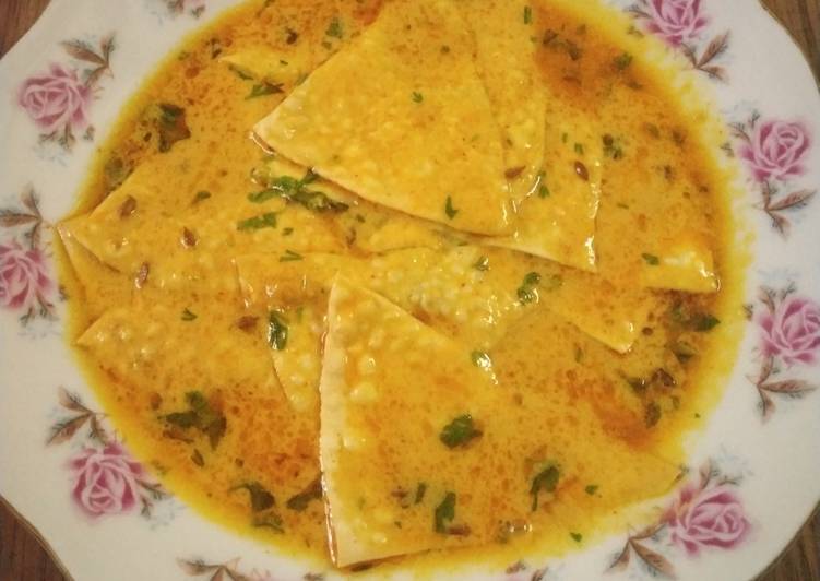 Recipe of Homemade Papad Ki Sabzi