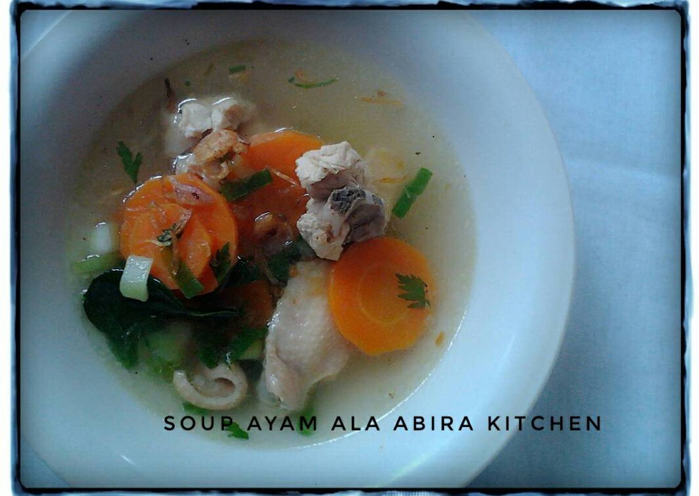 Sop ayam seadanya