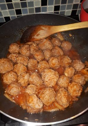 Foto resep Bola daging saos tomat