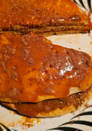 Una foto de Pancakes con Dulce de Leche