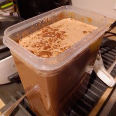 A picture of Chocolate Whey Protein Iced Tim's Coffee.