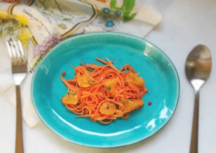 Recipe of Any-night-of-the-week Carrot and orange &#34;Amazake&#34; salad.Sugar free