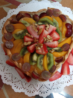 Una foto de Natillas con fruta